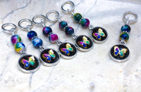 Butterfly Stitch Markers For Knitting | Snag Free Ring Sizes for Needles US3 to US15 | Knitting Gift