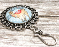Magnetic Llama Portuguese Knitting Pin | ID Holder |