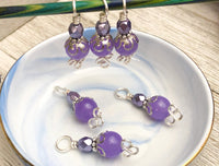 Periwinkle Stitch Markers for Knitting, Gift for Knitters