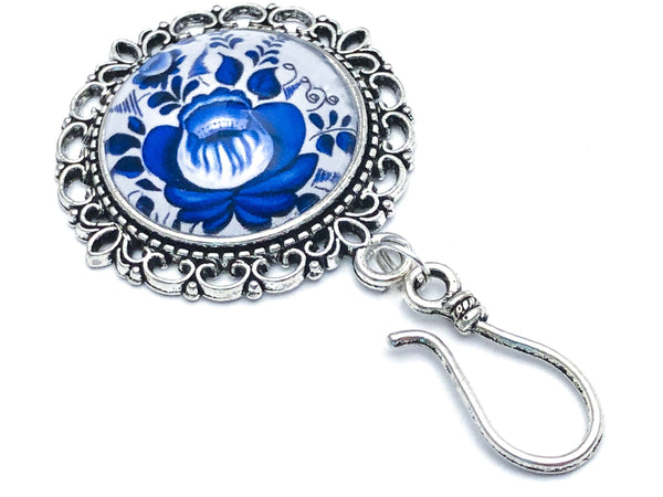 Magnetic Floral Portuguese Knitting Pin