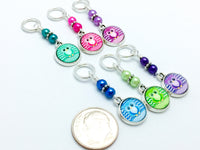 Owl Stitch Markers for Knitting | Snag Free Rings | Gifts for Knitters