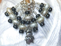 Cow Stitch Marker Set for Knitting | SNAG FREE Progress Keepers | Gift for Knitters | Needles US7- US17