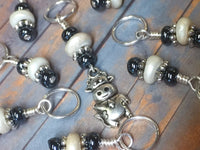 Cow Stitch Marker Set for Knitting | SNAG FREE Progress Keepers | Gift for Knitters | Needles US7- US17