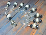 Cow Stitch Marker Set for Knitting | SNAG FREE Progress Keepers | Gift for Knitters | Needles US7- US17