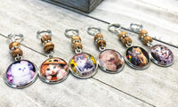 Lovable Cat Stitch Markers For Knitting or Crochet, Sets of 6-20