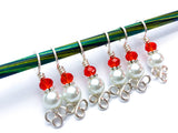 Pearl Stitch Markers for Knitting, Gift for Knitters, Celtic Knot