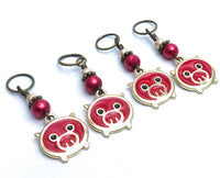 Pig Stitch Markers for Knitting, Knitting Gift