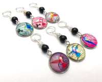 Mixed Hummingbird Stitch Markers for Knitting or Crochet