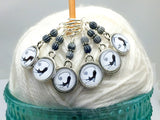 Funny Cat Stitch Markers for Knitting, Gifts for Knitters
