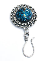 Blue Mosaic Magnetic Portuguese Knitting Pin