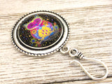 Night Owl Magnetic Portuguese Knitting Pin, PLUS Matching Stitch Markers
