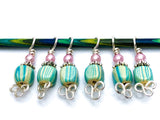 Striped Celtic Stitch Markers for Knitting, Gift for Knitter