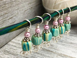 Striped Celtic Stitch Markers for Knitting, Gift for Knitter
