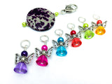 Gumdrop Angel Stitch Markers with Holder for Knitting