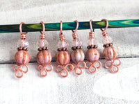 Celtic Copper Stitch Markers for Knitting, Gift for Knitters