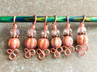 Celtic Copper Stitch Markers for Knitting, Gift for Knitters