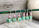 Striped Celtic Stitch Markers for Knitting, Gift for Knitter