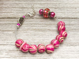 Candy Stripe Abacus Counting Bracelet | Row Counter