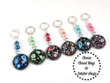 Mixed Paisley Stitch Markers for Knitting or Crochet, Gift for Knitters, Snag Free Rings or Clasps