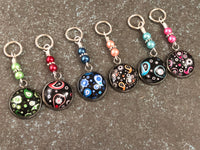 Mixed Paisley Stitch Markers for Knitting or Crochet, Gift for Knitters, Snag Free Rings or Clasps