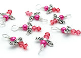 Butterfly Stitch Markers for Sock Knitters | Snag Free Ring US2-US7 | Free Shipping | Knitting Gift