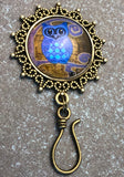 Night Owl Magnetic Portuguese Knitting Pin,  PLUS Matching Stitch Markers
