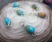 Celtic Beach Stitch Markers for Knitting, Gift for Knitters