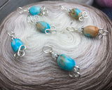 Celtic Beach Stitch Markers for Knitting, Gift for Knitters