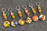 Mixed Bird Stitch Markers for Knitting or Crochet, Rings or Clasps