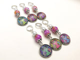 Bohemian Owls Stitch Markers for Knitting or Crochet