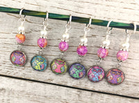 Bohemian Owls Stitch Markers for Knitting or Crochet