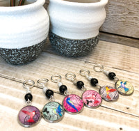 Mixed Hummingbird Stitch Markers for Knitting or Crochet