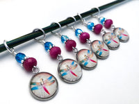 Dragonfly Stitch Markers for Knitting or Crochet, Gifts for Knitter, Snag Free