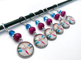 Dragonfly Stitch Markers for Knitting or Crochet, Gifts for Knitter, Snag Free