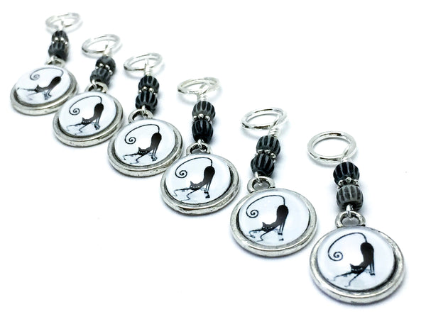 Funny Cat Stitch Markers for Knitting, Gifts for Knitters