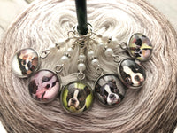 Boston Terrier Stitch Markers for Knitting | Gift for Knitters | Snag Free Rings or Clasps