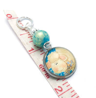 Silly Sheep Stitch Markers for Knitting or Crochet, Choose Rings or Clasps