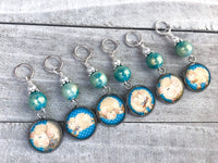Silly Sheep Stitch Markers for Knitting or Crochet, Choose Rings or Clasps