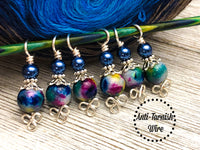 Celtic Rainbow Stitch Markers for Knitting, Gift for Knitters
