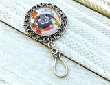 Magnetic Bunny Rabbit Portuguese Knitting Pin with Matching Stitch Markers, Gift for Knitters