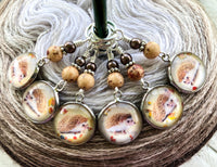 Hedgehog Stitch Marker Set for Knitting or Crochet, Gift for Knitters, Snag Free, Hedgepig