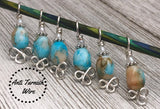 Celtic Beach Stitch Markers for Knitting, Gift for Knitters