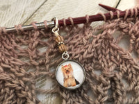 Yorkshire Terrier Stitch Markers for Knitting or Crochet
