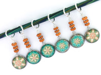 Kaleidescope Stitch Markers for Knitting or Crochet