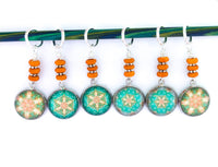 Kaleidescope Stitch Markers for Knitting or Crochet