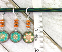 Kaleidescope Stitch Markers for Knitting or Crochet