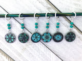 Mandala Stitch Markers for Knitting or Crochet