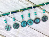 Mandala Stitch Markers for Knitting or Crochet