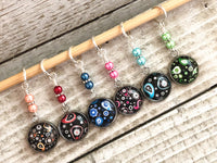 Mixed Paisley Stitch Markers for Knitting or Crochet, Gift for Knitters, Snag Free Rings or Clasps