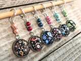 Mixed Paisley Stitch Markers for Knitting or Crochet, Gift for Knitters, Snag Free Rings or Clasps